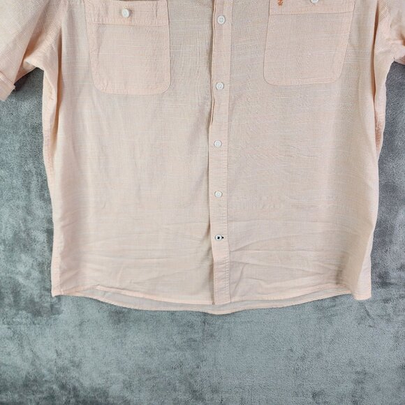 Men's Izod Saltwater Relaxed Classics Shirt Short Sleeve Button-Down Size XL - Picture 11 of 14